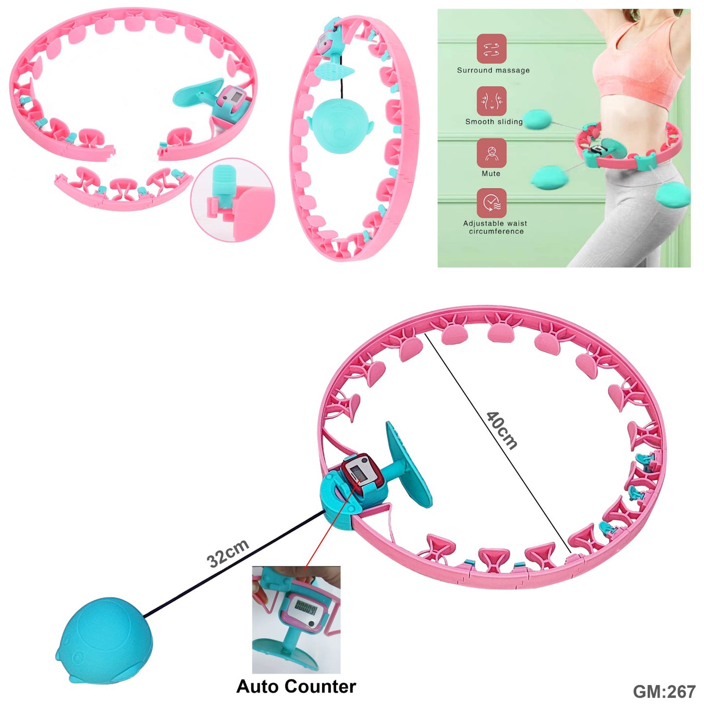 Adjustable Smart Hula Hoop "267"
