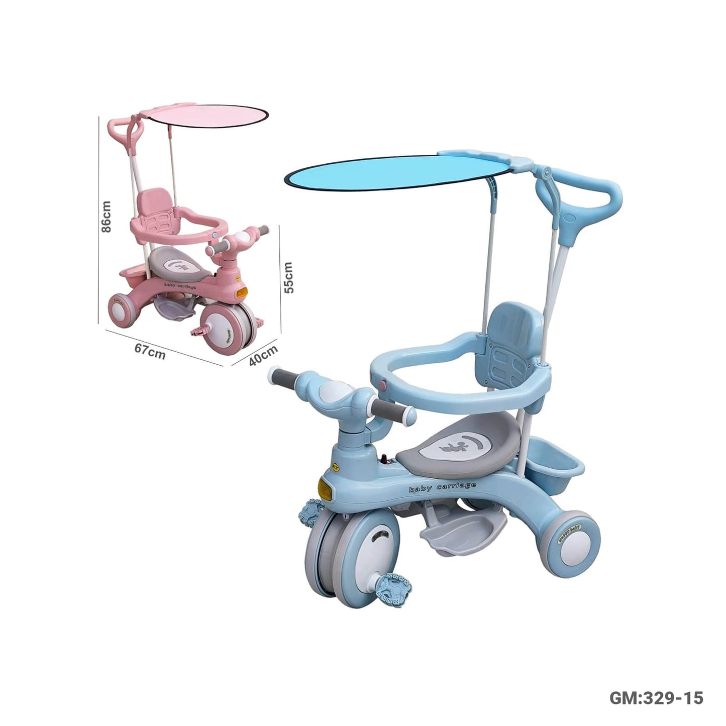 Kids 2in1 Tricycle "329-15"