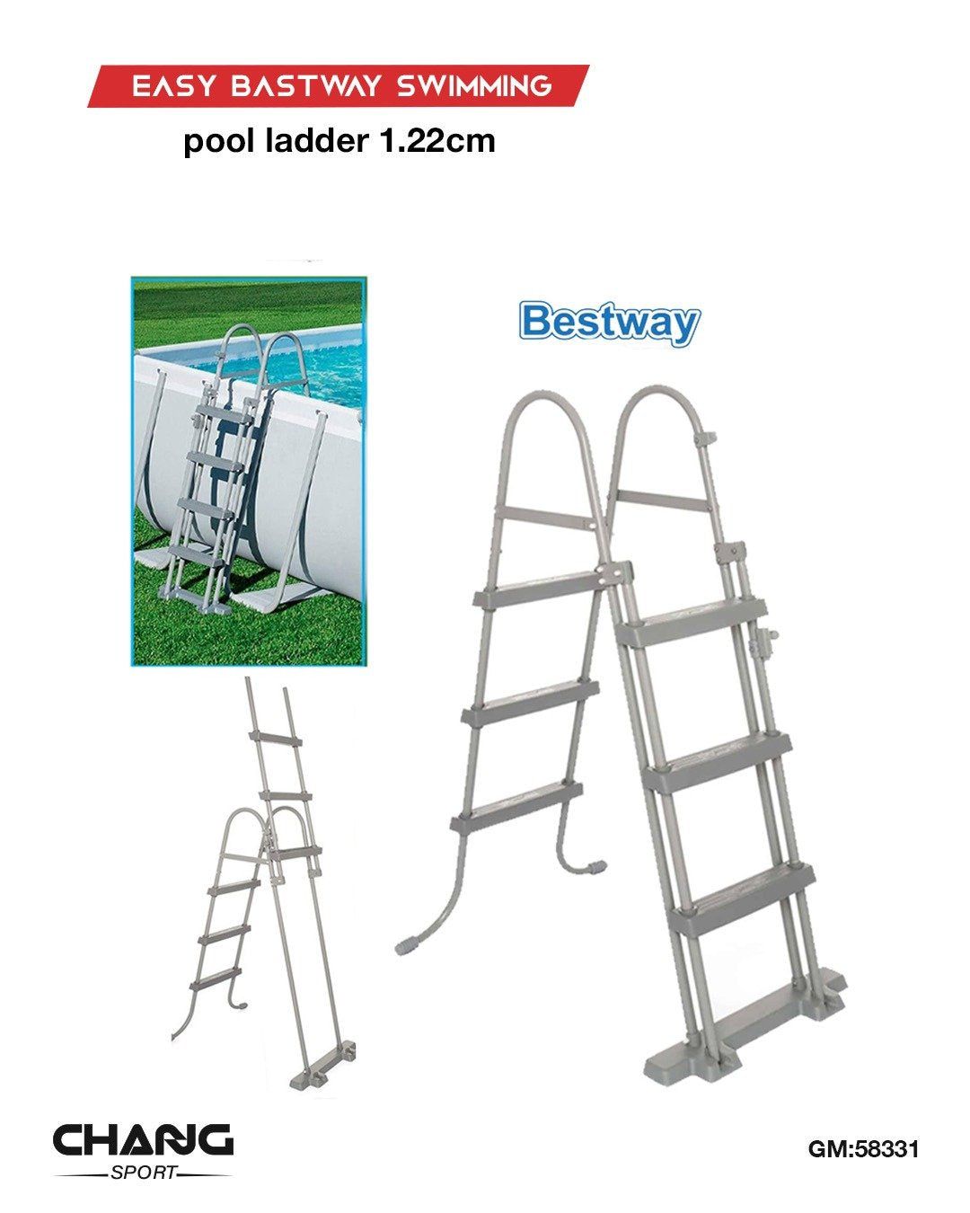 Bestway Swimming Pool Ladder 1.22 m "58331"