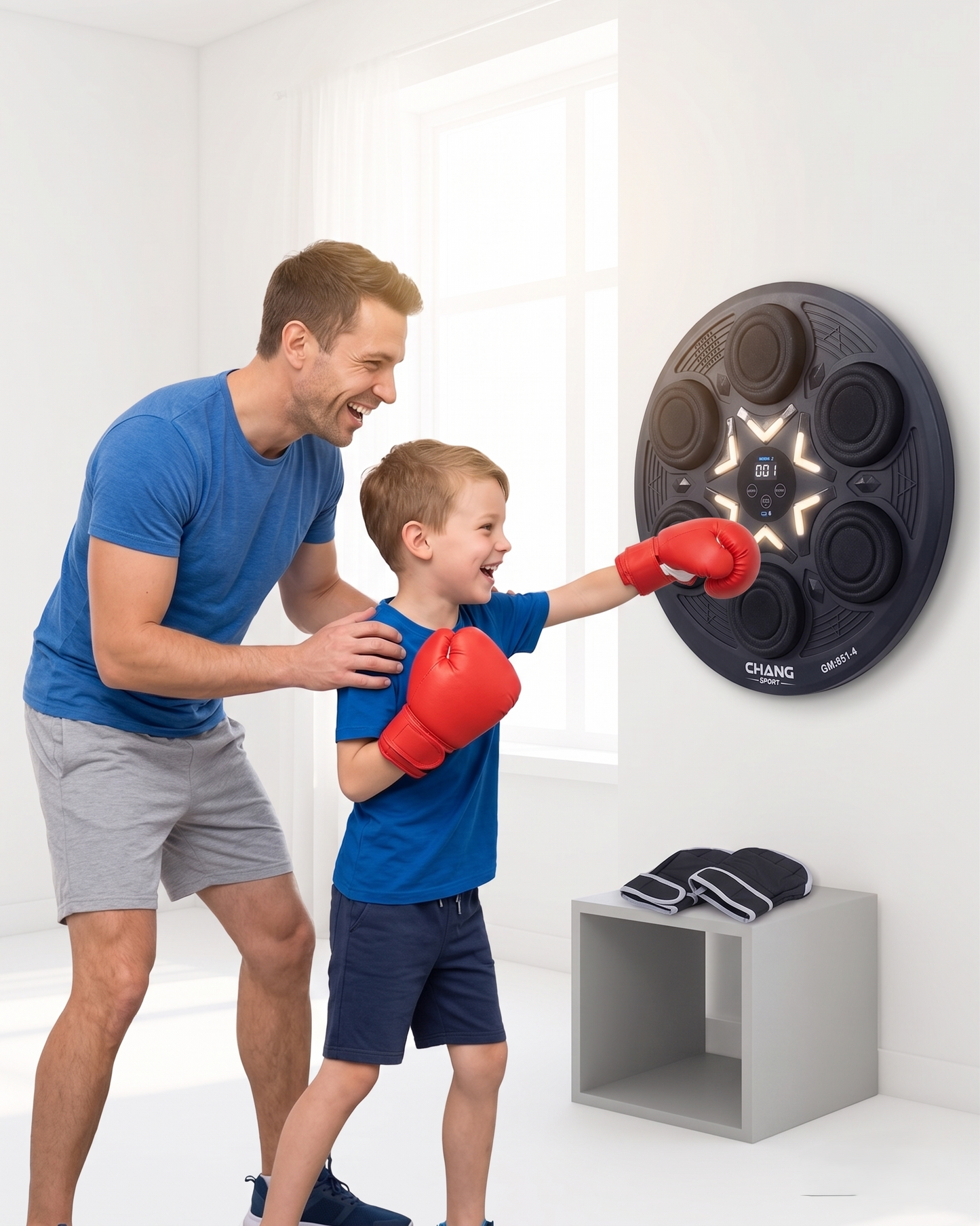 Intelligent Boxing Machine – Wall-Mounted Boxing Trainer with LED Display | Fun Game for Kids & Adults "851-4"