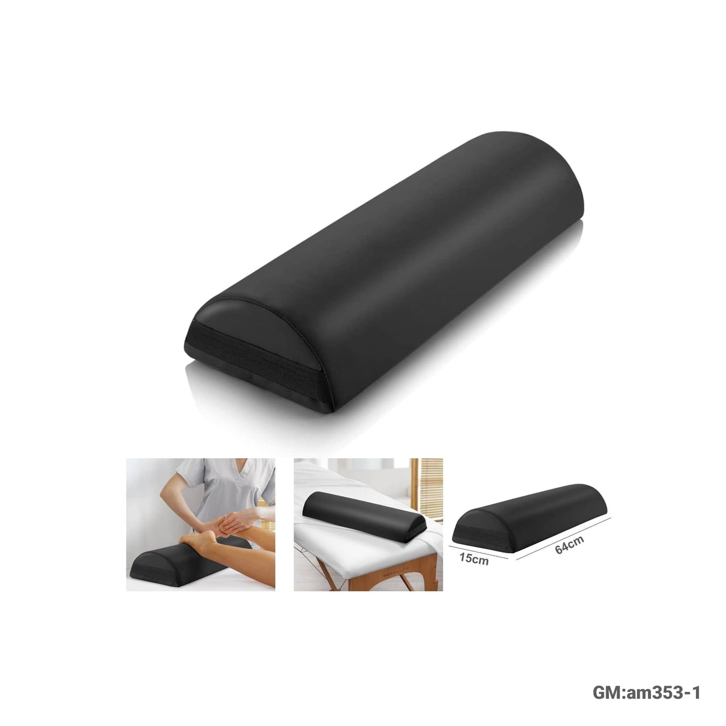 Half Round Massage Table Bolster Pillow Pad "am353-1"
