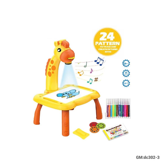Children LED Projector Art Painting Table Desk "dc302-3"