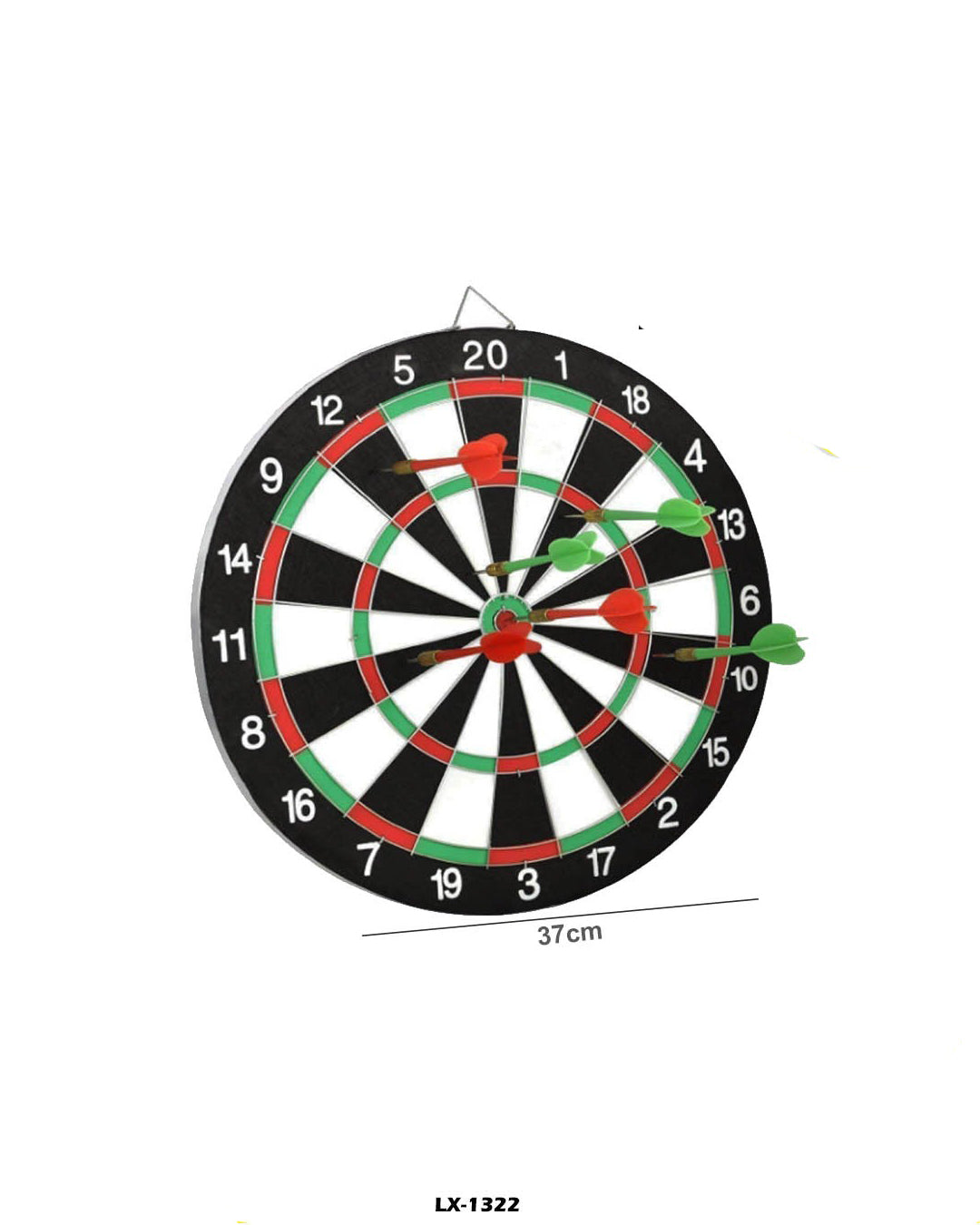 Double-Sided Flocking Dartboard with 6Pcs Darts "lx-1322"