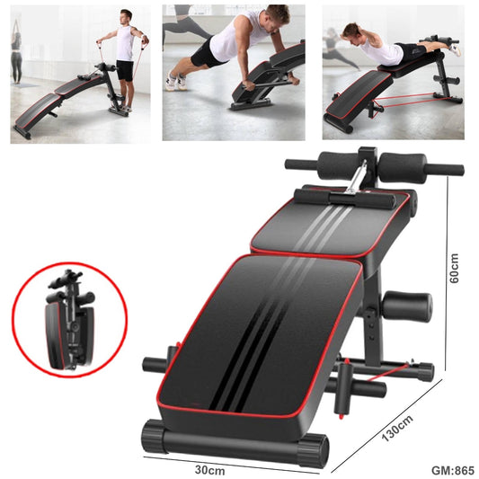 Foldable Sit Up Bench Body Workout Push Up Exercise "865"