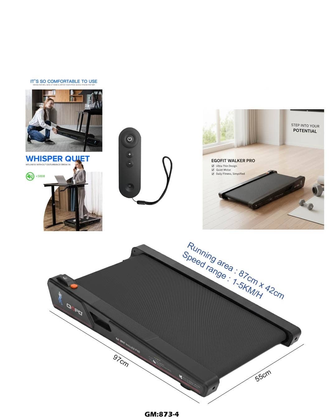 treadmill for office&home "873-4"