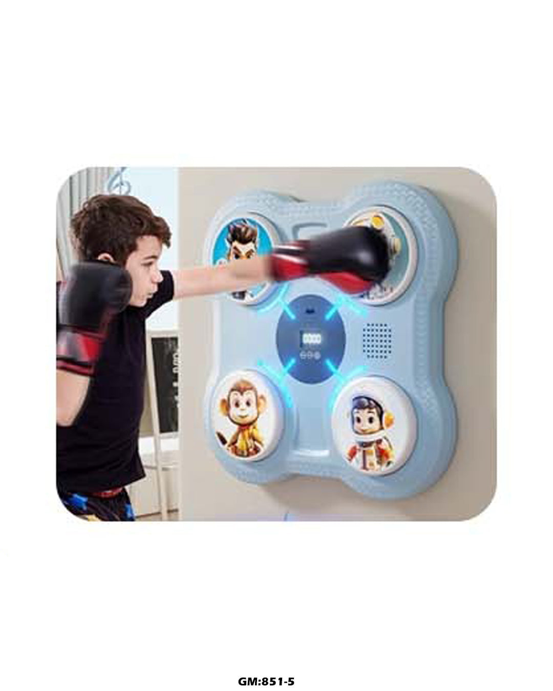 Smart Music Boxing – Interactive Wall-Mounted Punch Game "851-5"