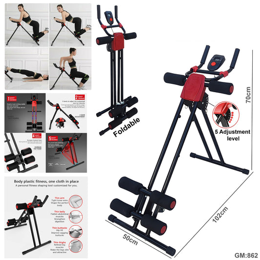 AB Cruncher Abdominal Trainer Glider Machine for Body Fitness "862"