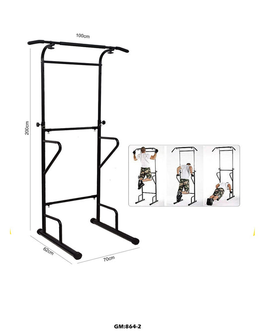 Power Tower Dip Bar Pull-Up Stand – Adjustable Height Fitness Station | Max Load 85kg "864-2"