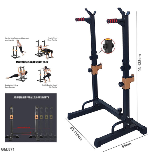 Multi-Function Adjustable Dipping Station Workout Rack "871"