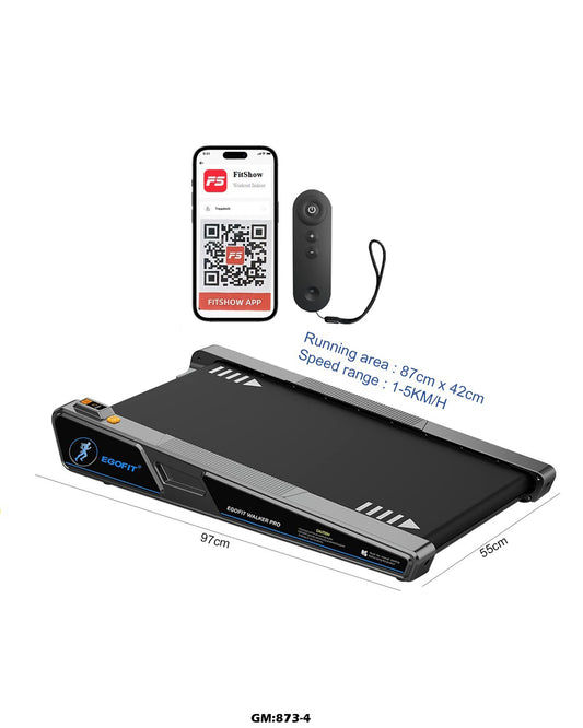 EGOFIT Walker Pro – Smart Under-Desk Treadmill for Home & Office Use "873-4"