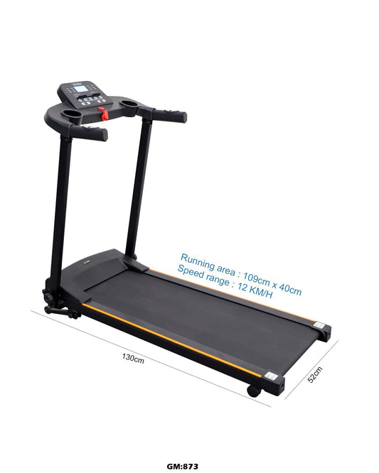 Compact Electric Treadmill for Office & Home – DC200HP Motor, 12KM/H Speed "873"