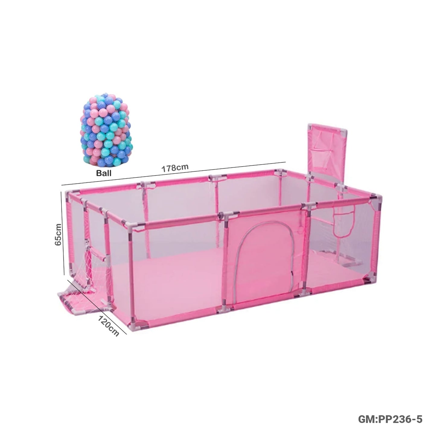 Baby Playpen Rectangle Fence "PP236-5"