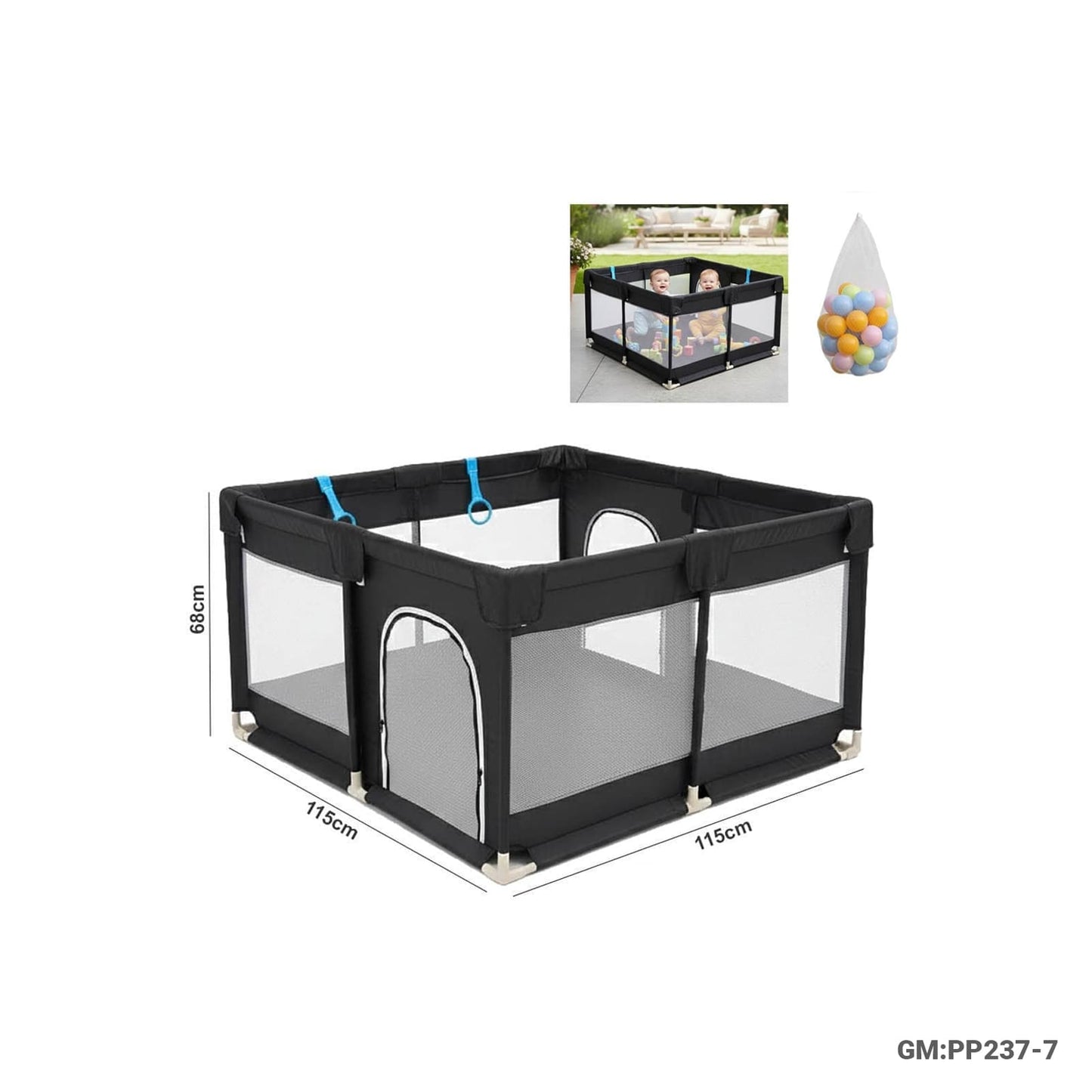 Baby Playpen with Balls "PP237-7"