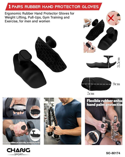 Rubber Hand Palm Protectors – 1 Pair "SC-80174"