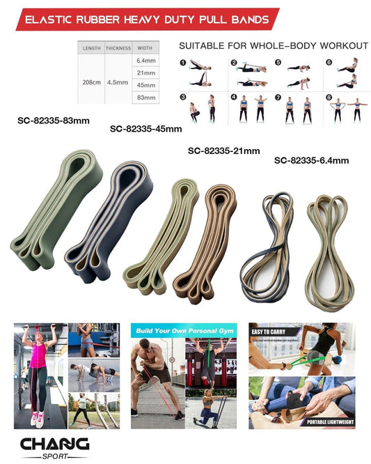 Heavy-Duty Elastic Resistance Pull Band – 208 cm "SC-82335"