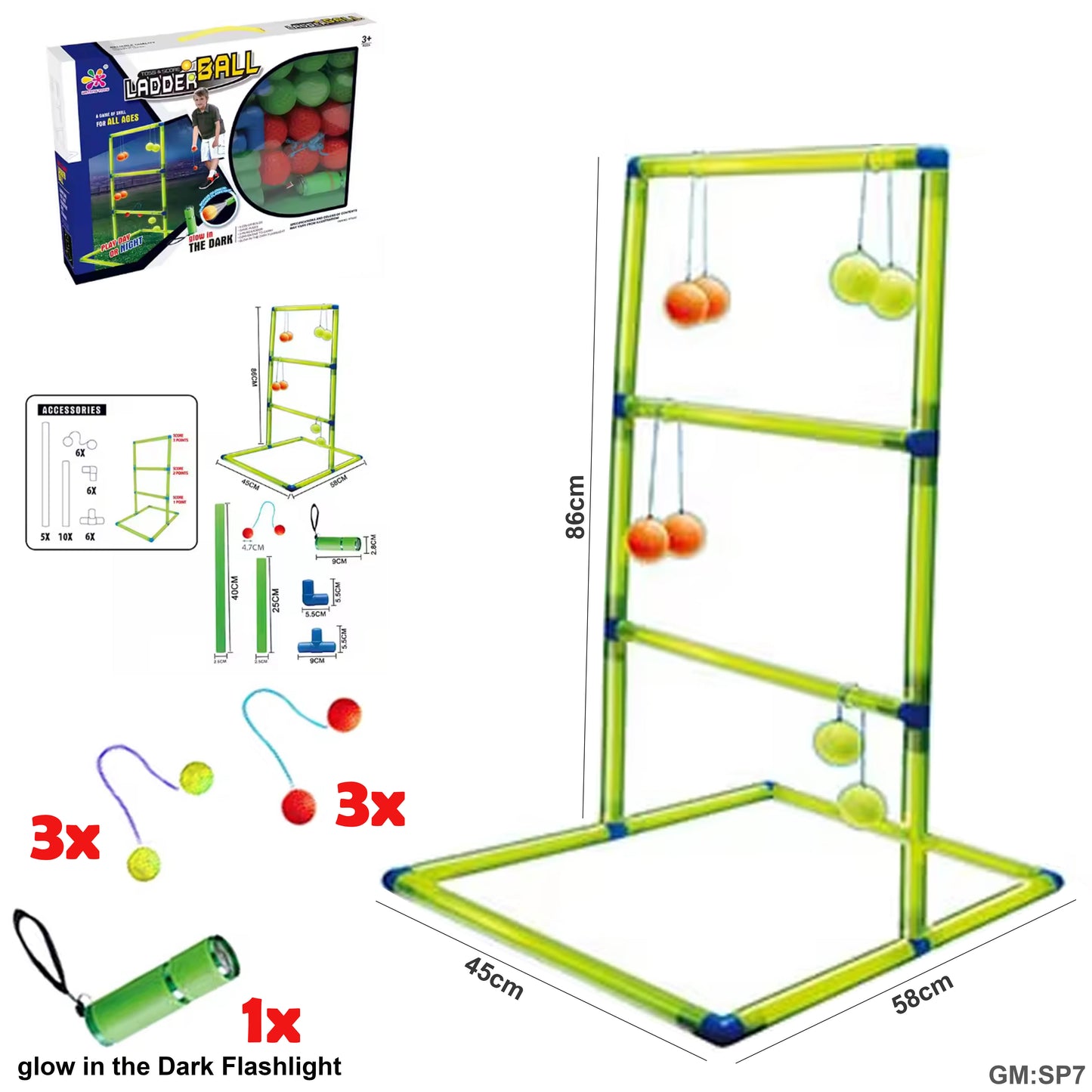 Kids Toss & Score 49Qr Ladder Ball"SP7"