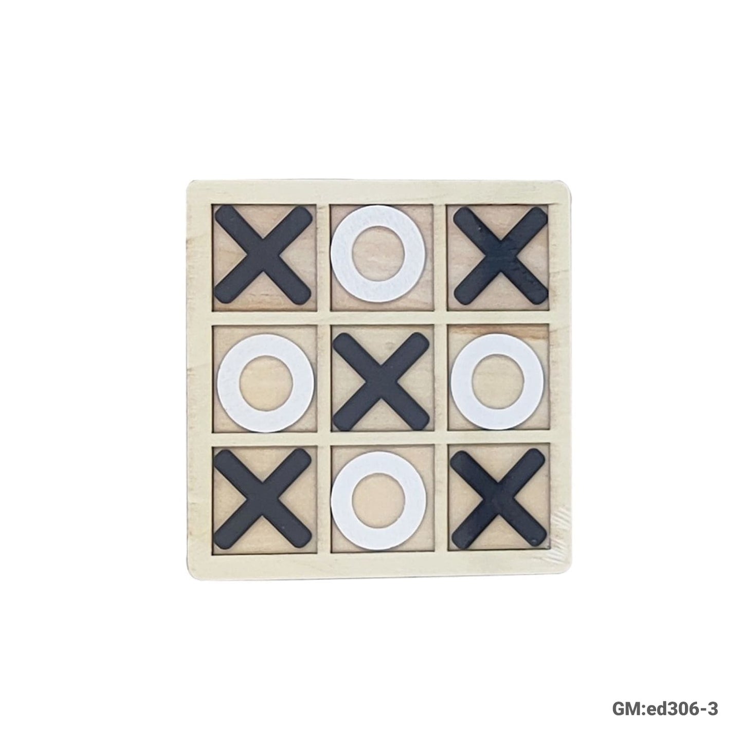 Wooden Board Game Tic Tac Toe Xoxo Chess Board "ed306-3"
