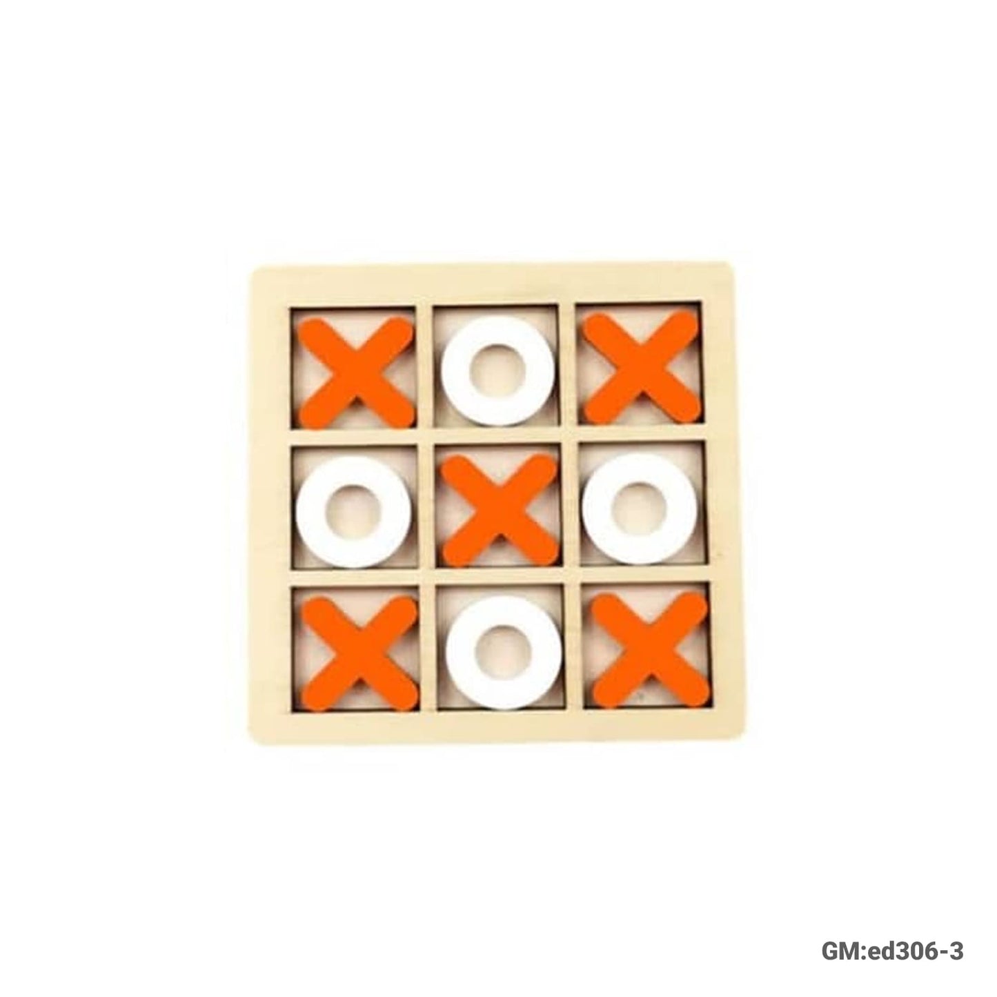Wooden Board Game Tic Tac Toe Xoxo Chess Board "ed306-3"