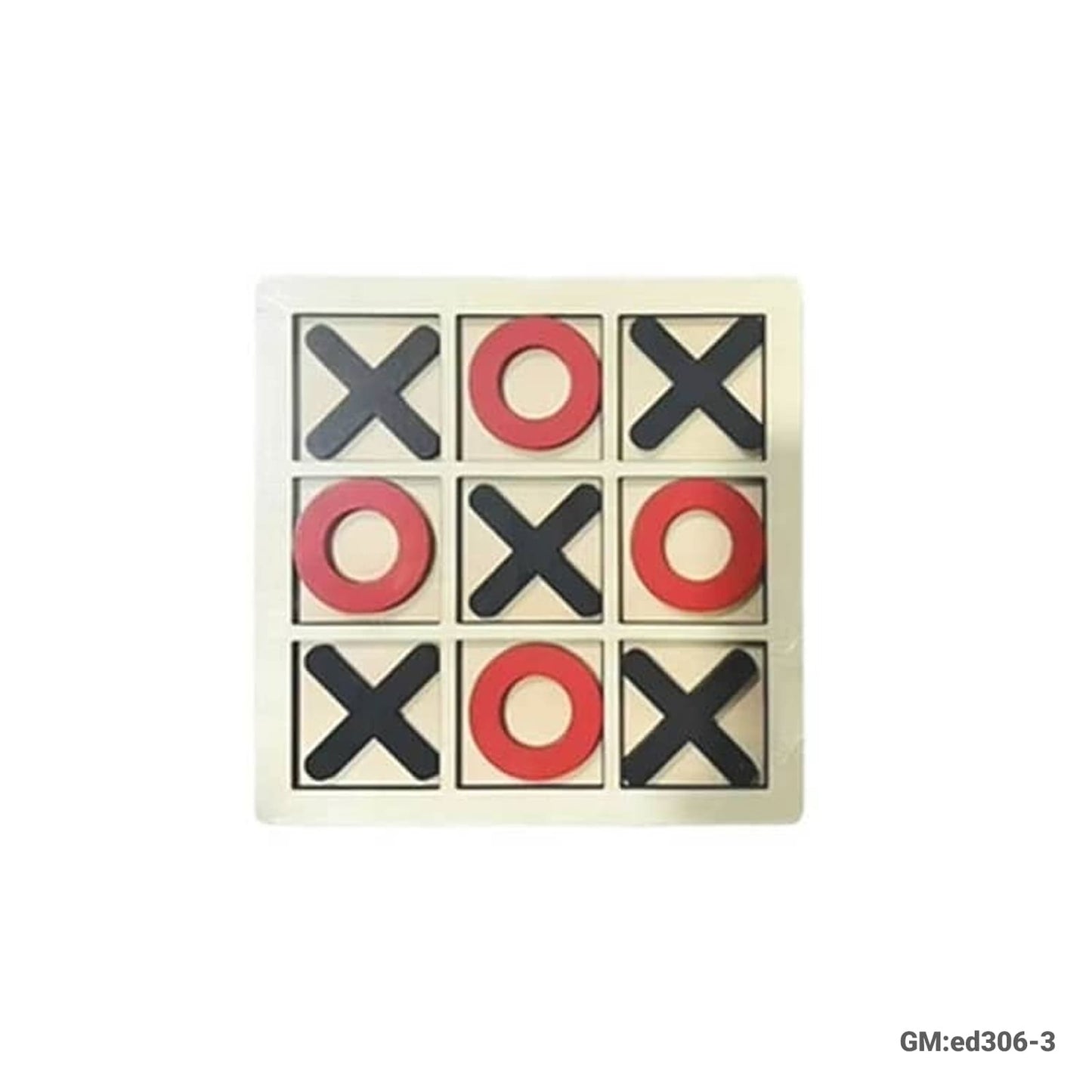 Wooden Board Game Tic Tac Toe Xoxo Chess Board "ed306-3"