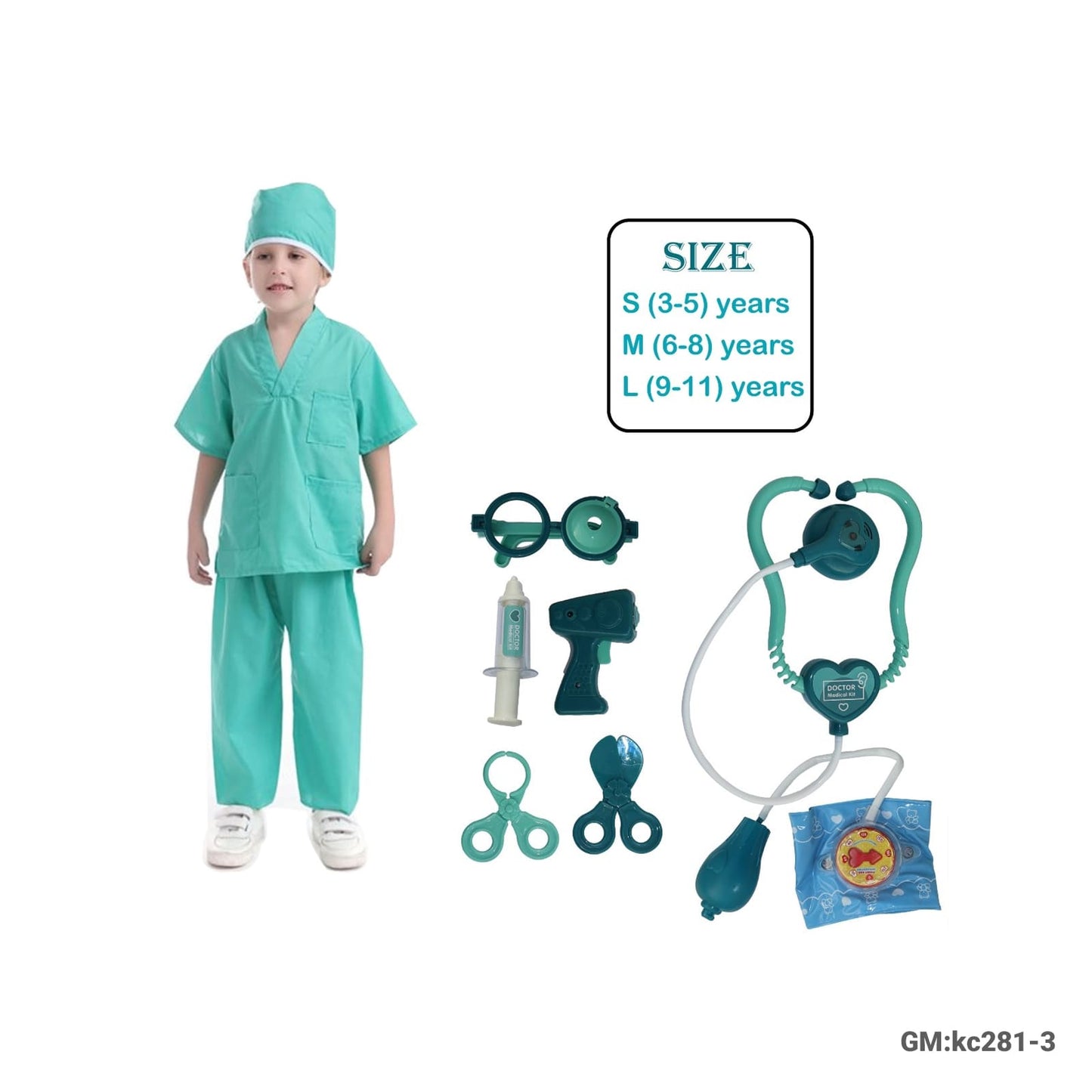 Kids Doctor Play Set "kc281-3"