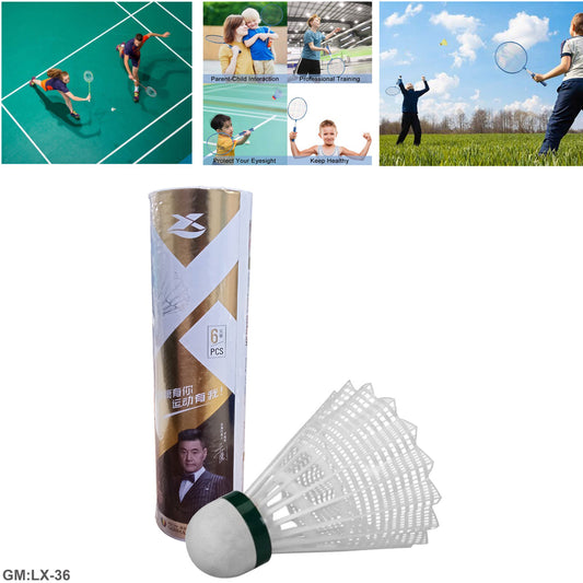 Nylon Shuttlecock 6pcs "lx-36"