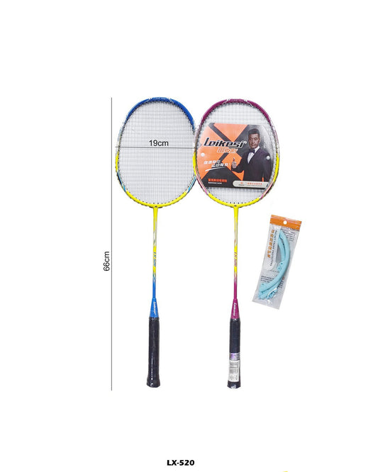 2 Player Badminton Racket with Cover "LX-520"