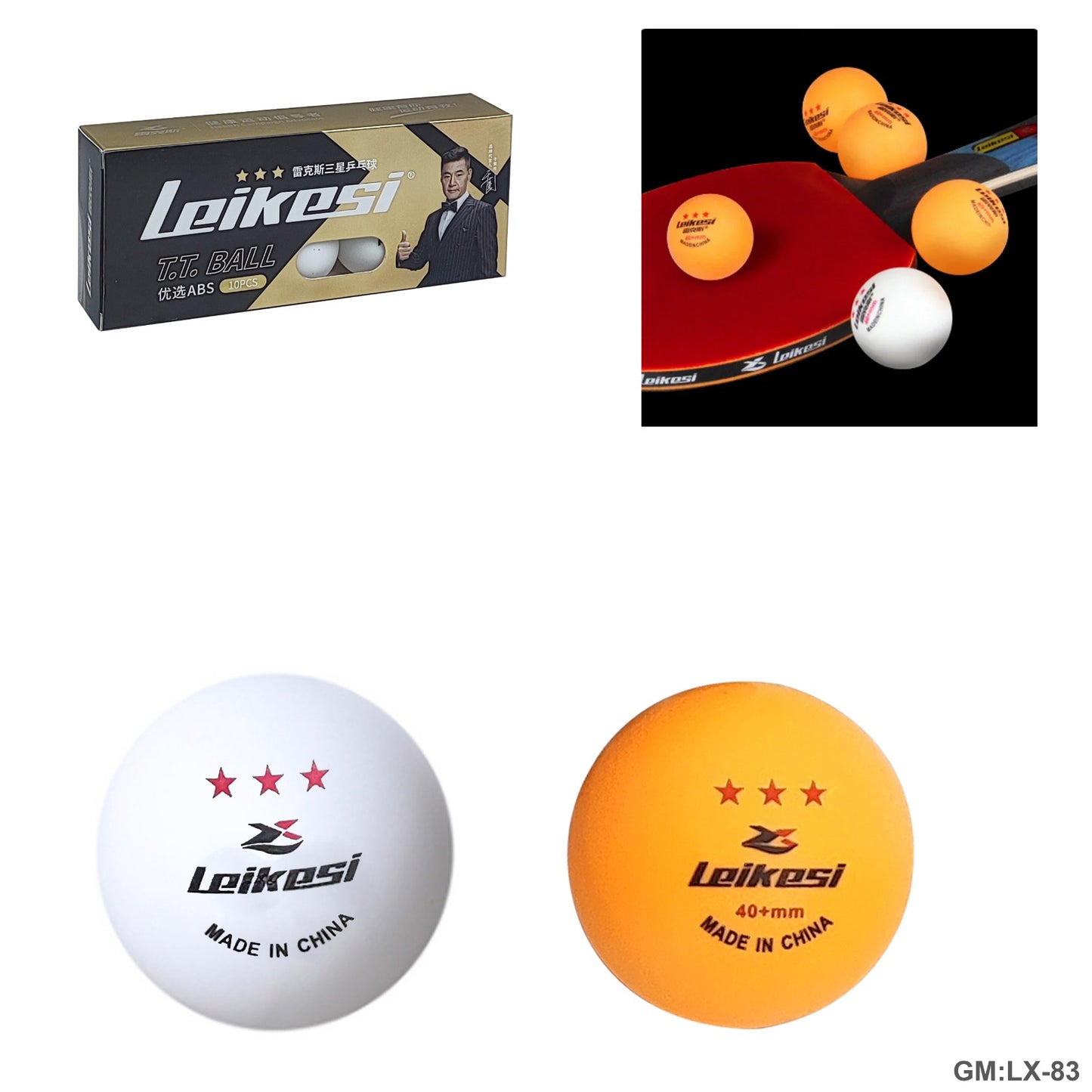Table Tennis ABS 40+mm Balls "lx-83"