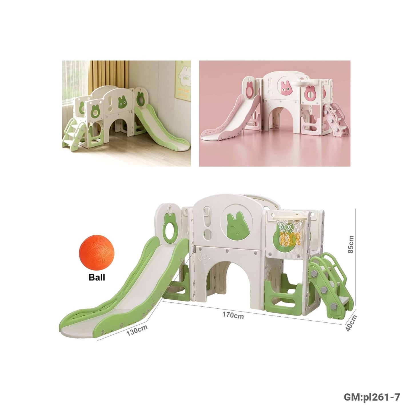 Kids Slide & Swing Set (pl261-7)