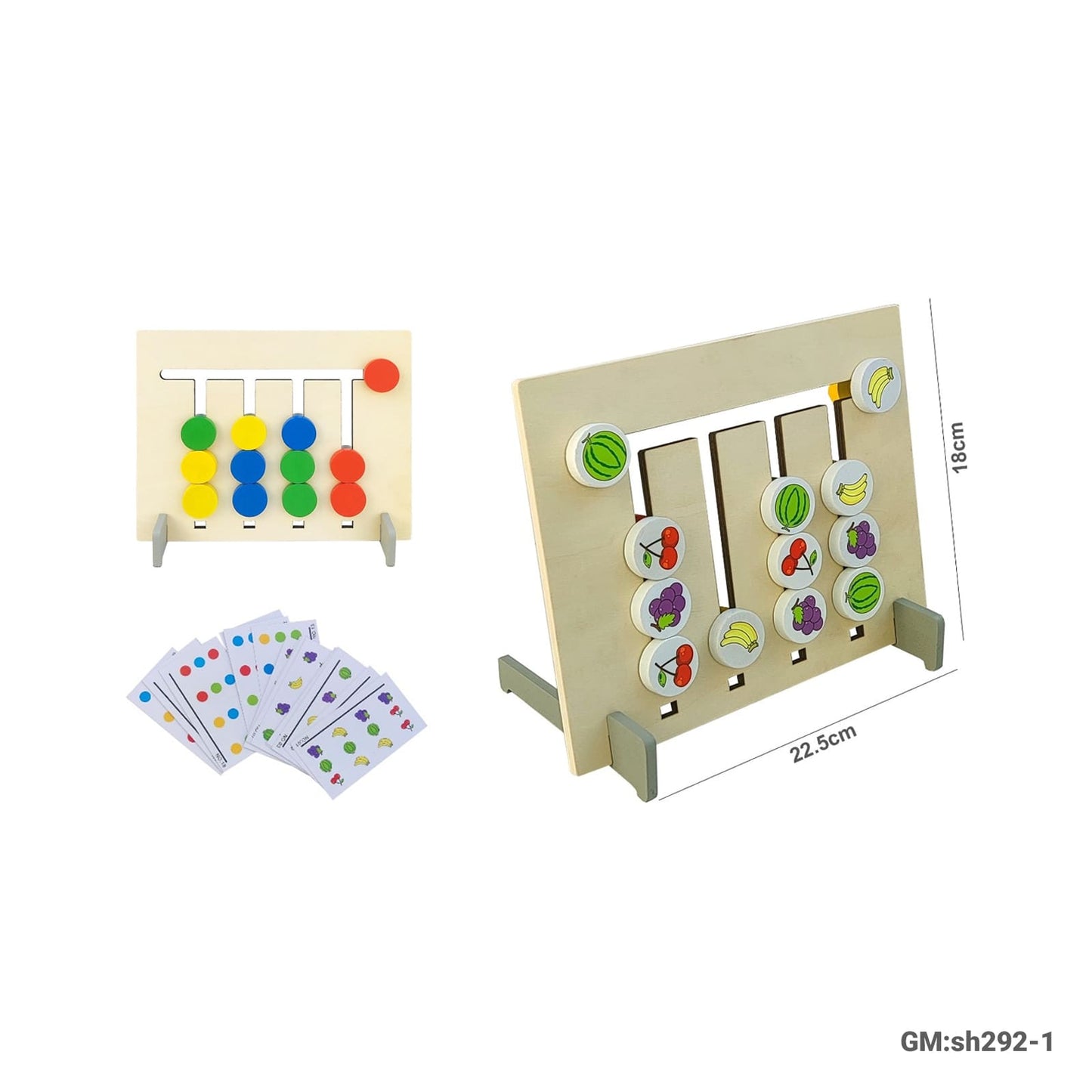 2in1 Color & Fruit Puzzle Game "sh292-1"